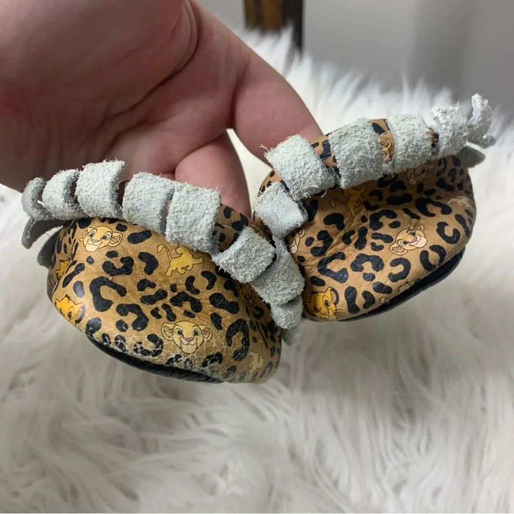 Freshly Picked x Disney Leopard Simba Mocassins Sz 2